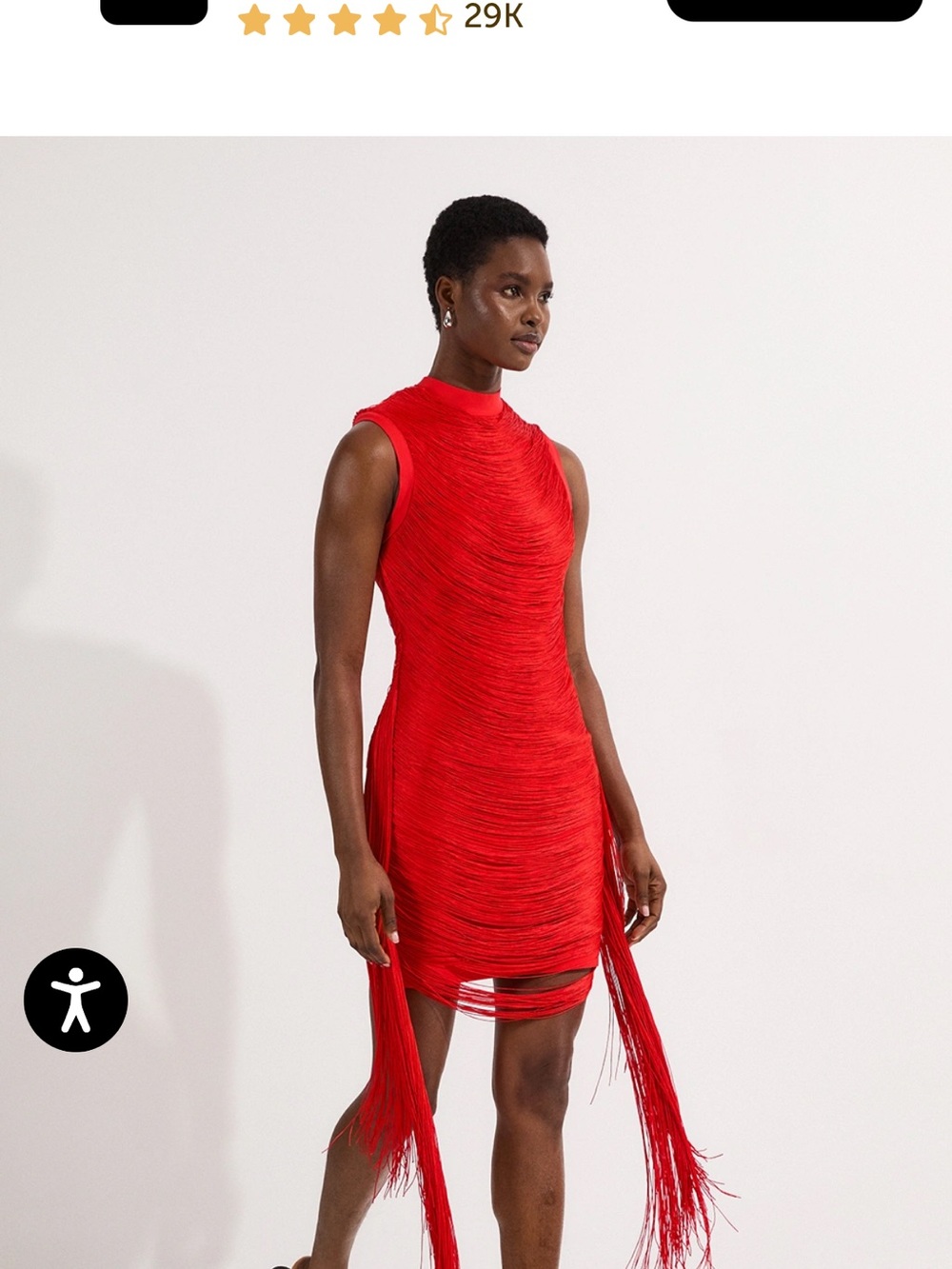 KarenMillen
Bandage Figure Form Knit Tassel Mini Dress